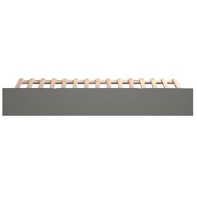 Nantucket Twin Gray Wood Frame Platform Trundle Bed