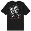 The X-Files Fight The Future Crew Neck Short Sleeve Women's Black Short Sleeve Tee - 2 of 4