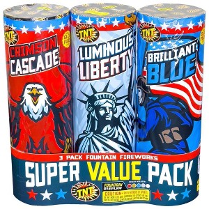TNT Super Value pack Patriotic Fountain Firework - 1 of 4