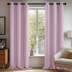 Deconovo Grommet Curtains 2 Panels, Thermal Insulated, 38"W - 1 of 4