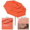 Yescom 11 Ft 3 Tier Patio Umbrella with Crank Handle Push to Tilt   Backyard - 3 of 4