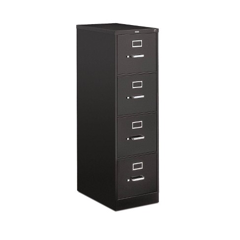 4 Drawer Locking Letter Filing Cabinet Black Hon Target