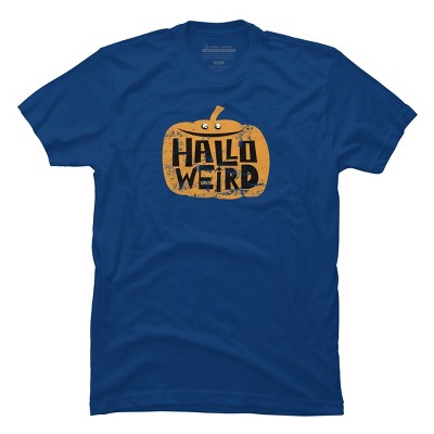 Men's Design By Humans Halloween Halloweird By Spindriftdesigns T-Shirt