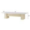 FUFU&GAGA White Extra Large Rectangular Desk for Living Room - 3 of 4