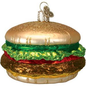 Old World Christmas Glass Blown Ornament for Christmas Tree, Cheeseburger - 1 of 3