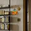 YIYIBYUS Tiffany Wall Lamp With Stained Glass Shade, Sconce Light Wall Lamps - 3 of 4