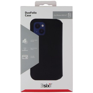 3SIXT DuoFolio Series Wallet Case for Apple iPhone 13 - Black - 1 of 1