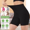NPolar "Women's High Waist Biker Shorts, Tummy Control, 6.3" Inseam, No Front Seam for Yoga, Running & Workout" Black - 3 of 4