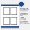Avery Labels, 4" x 3-1/3", Silver-Metallic Black, Matte, 40ct - 3 of 4