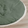 Sweet Jojo Designs Boy or Girl Gender Neutral Unisex Baby Tummy Time Playmat Boho Fringe Green and White - 3 of 4