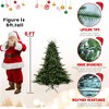 NAYSAYE 6FT Full-Shaped Artificial Christmas Tree with 1673 PE PVC Tips and Metal Stand for Indoor and Outdoor Holiday Decor, Green, 55"*55"*72" - 3 of 4