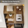 Tribesigns Tall Corner Shelf with Cabinet, 77.76-Inch Industrial Corner Cabinet with Door, 7-Tier Wood and Metal Bookshelf - 4 of 4