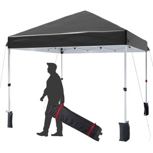 Pop Up Canopy, Commercial Instant Canopy Tent with One Push Setup, Easy Outdoor Sun Shade with Roller Bag - 1 of 4