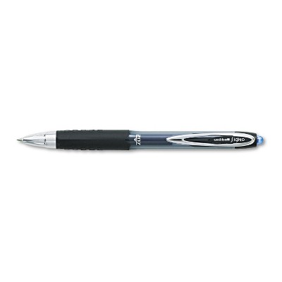 uni-ball Signo 207 Retractable Gel Pen Blue Ink 0.7mm Dozen 33951