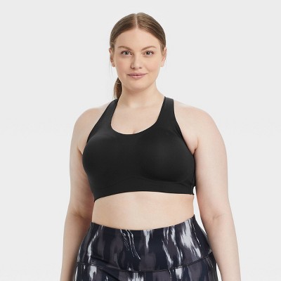 Women's High Support Convertible Strap Sports Bra - All In Motion™ Black  38b : Target