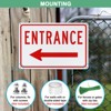 Unique Bargains Aluminum Reflective Rust Free Waterproof Left Arrow Entrance Sign 1 Pc - 3 of 4
