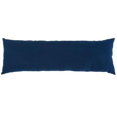 Navy and White Bohemian Rectangular Decorative Pillow