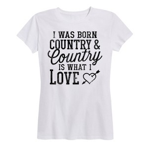 Women's - Country Casuals - Country Is What I Love Short Sleeve Graphic T-Shirt - 1 of 4