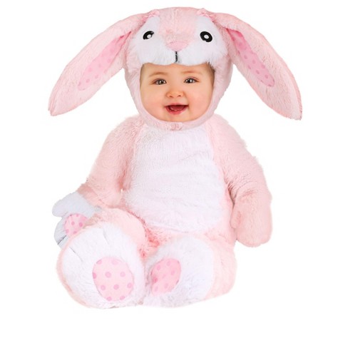 Halloweencostumes.com 6-9 Months Fluffy Pink Bunny Costume For Babies ...