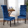 Set of 2 Leorah Tall Back Tufted Dining Chair - Christopher Knight Home - 2 of 4