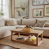 Casafield Water Hyacinth Seagrass Oval Storage Basket Sets with Wooden Handles, Woven Nesting Bin Organizers - 3 of 4