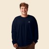 Dalix UFO Embroidered Cotton Classic Fit Long Sleeve Crewneck Tee Shirt Mens - 2 of 4