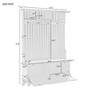 4-in-1 Entryway Bench with Coat Rack - 3 of 4