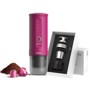 OutIn Nano Portable Espresso Machine Fuchsia Pink - 1 of 4