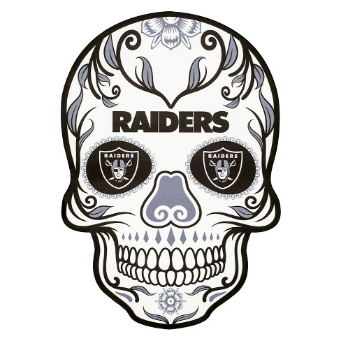 NFL Oakland Raiders Large Outdoor Skull Decal : Target