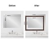 Amanti Art Mirror Makeover Bathroom Mirror Frame Border Kit - Fully Assembled Peel and Stick Frame - Mirror NOT Included - Wildwood Brown Narrow Trim - 4 of 4