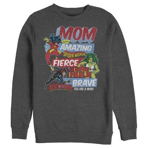 Men's Marvel Retro Heroic Mom Sweatshirt - 1 of 3