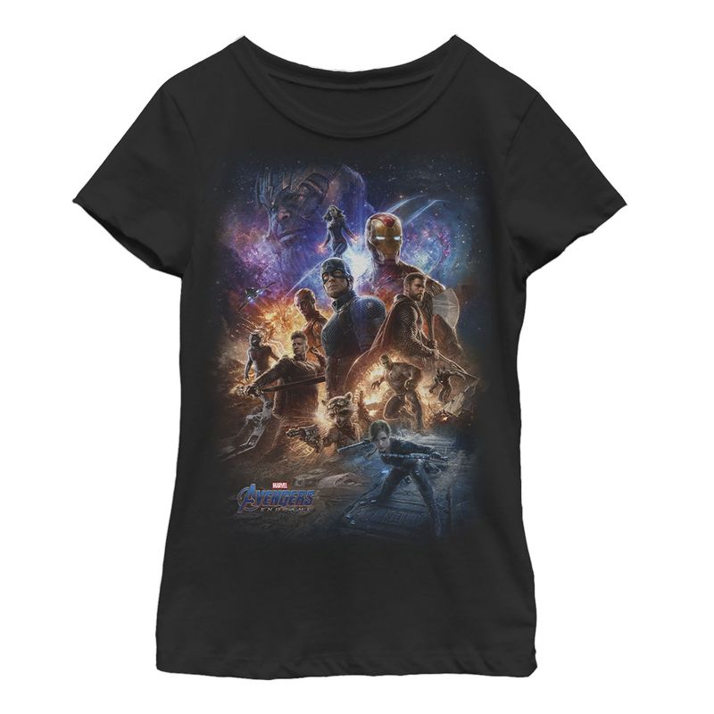 Girl's Marvel Avengers: Endgame Galactic Team T-Shirt, 1 of 4