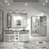Apmir Rectangular Aluminum Alloy Framed and Tempered Glass Wall Bathroom Vanity Mirror in Matte Black/ Gold/ Silver/ Brown - 2 of 4