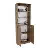 FURNIinspire Utility Storage Shelves Storage Unit, Shelving Unit, Pantry Shelves, Kitchen Shelves, 2 Door Bookcase, Beige, 12.4"*24.8"*71.1" - 4 of 4