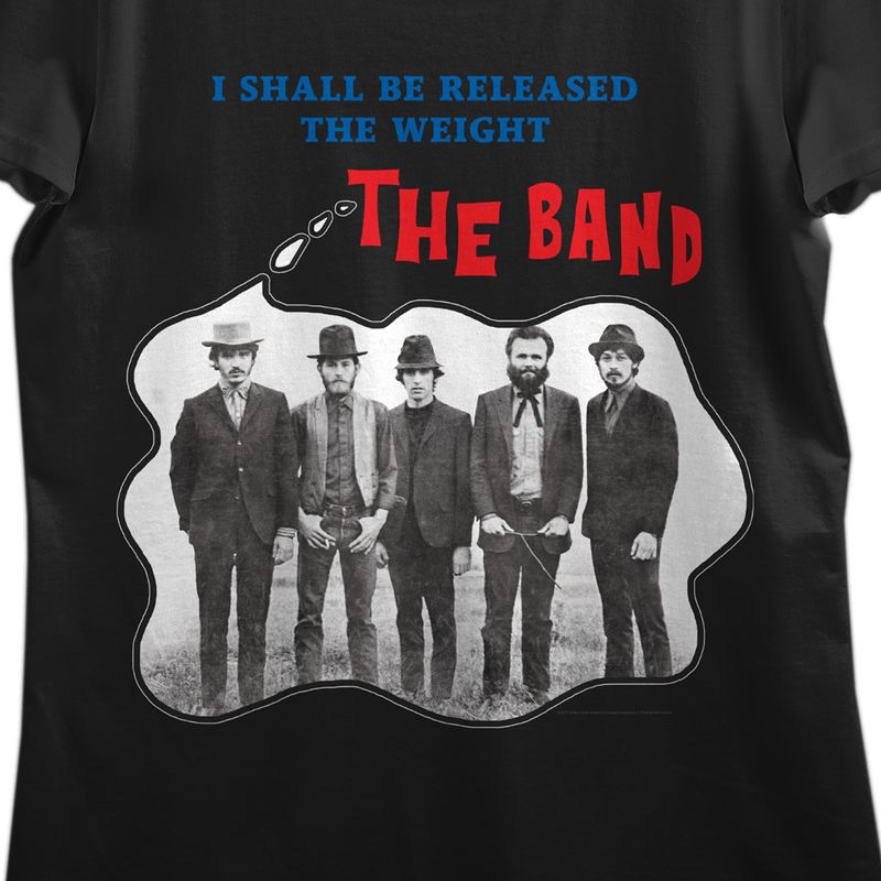 The Band I Shall Be Released the Weight Women's Black Short Sleeve Tee, 2 of 3