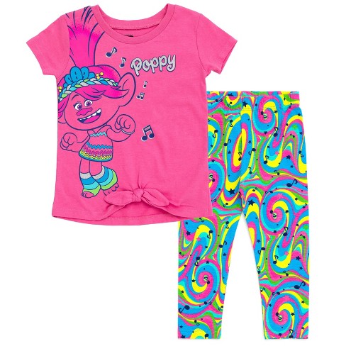 Barbie Girls T-shirt And Leggings Outfit Set Toddler To Big Kid : Target