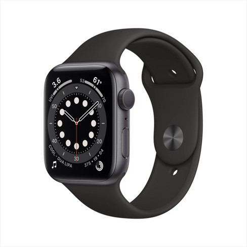 Apple Watch Series 6 GPS, 40mm Space Gray Aluminum Case with Black Sport  Band