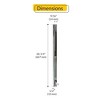 Brixwell 60P-254 Channel Balance 26-1/4" Length 20 to 25 lbs Weight Capacity 1/2" Channel Depth Aluminum - 2 of 4