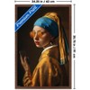 Trends International Reinders: Master Twist - Modern Pearl Girl Framed Wall Poster Prints - 3 of 4