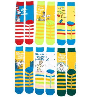 Men's Dr. Seuss 6-Pack Socks
