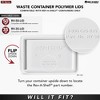 Rev-A-Shelf RV-35-LID-1 35 Quart Waste Container Trash Recycling Lid - 3 of 4