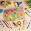 Imagine Studios 36 Piece Painting Kit for Kids with Foam Paint Brushes, Rollers, Stamps, and Small Apron - 2 of 4