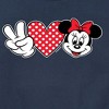 Boys' - Disney - Peace Love Minnie Graphic Long Sleeve Fleece Sweatshirt - 2 of 4