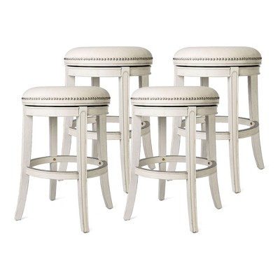 Maven Lane Alexander Rotating Backless Kitchen Stool, Set of 4