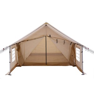 WHITE DUCK Canvas Porch with Stove Jack & Removable Side Walls, Water Repellent Awning for Tents, Cotton Canvas, Multiple Sizes - 1 of 4