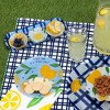 Pavilion Gift Company - Lemons - 11" Glass Serving Tray with 3 Bowls - Serving Trays - 3 of 4