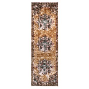 Classic Distressed Medallion Indoor Area Rug or Runner Rug by Blue Nile Mills  - 1 of 4