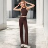 Anna-Kaci Active Women's High-Waisted Flare Pants with Twist Knot Detail - 4 of 4