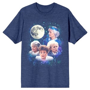 Golden Girls Moonlight Madness Men's Navy Heather T-shirt - 1 of 1