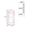 TIRAMISUBEST Black Corner Bar Cabinet with Wine Rack and Open Shelf - Black Mobile File Cabinet - 3 of 4